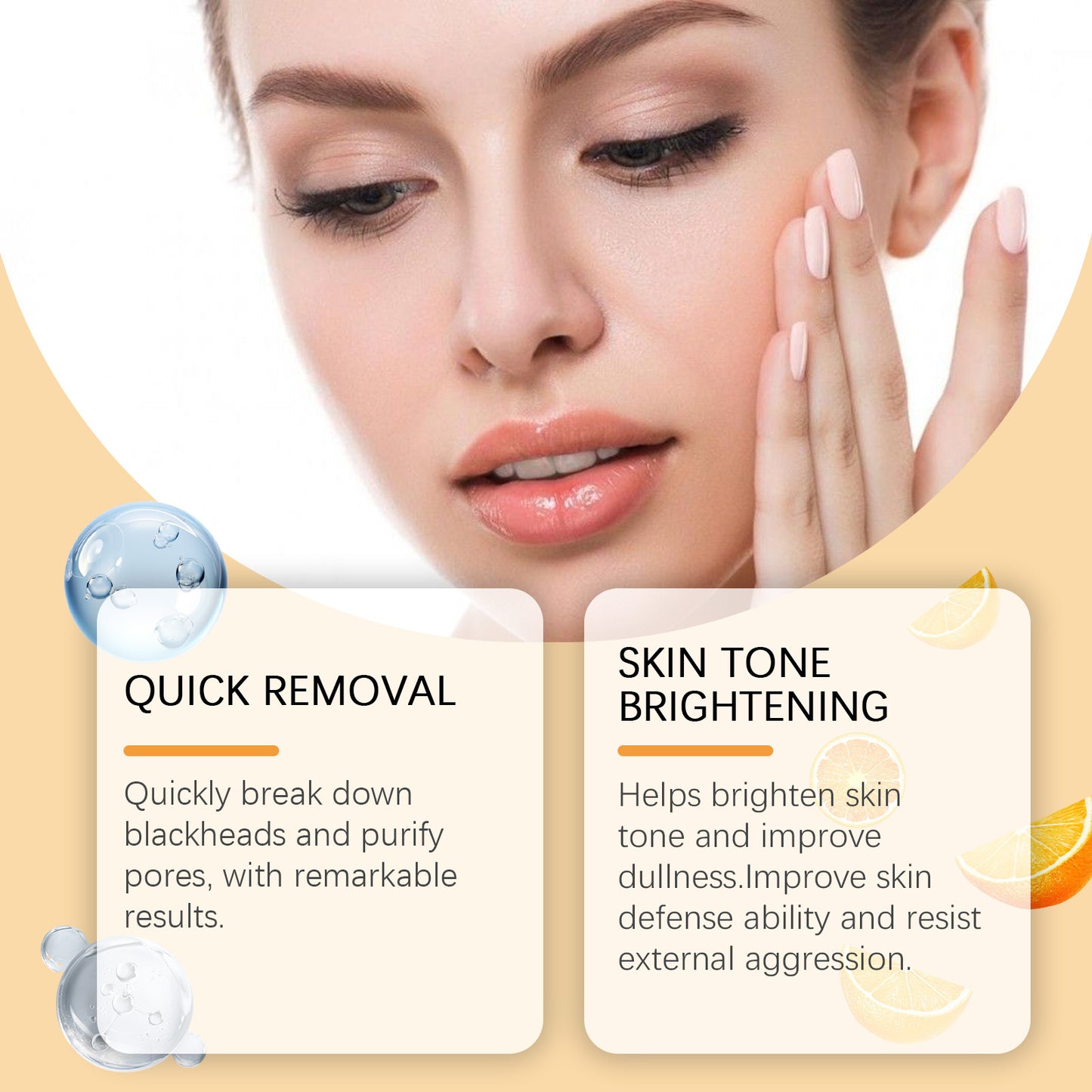 OUHOE Exfoliating Blackhead Gel Gentle Exfoliating Cleansing Gel Deep Purifying Pores Remove Blackheads Brighten Skin Tone