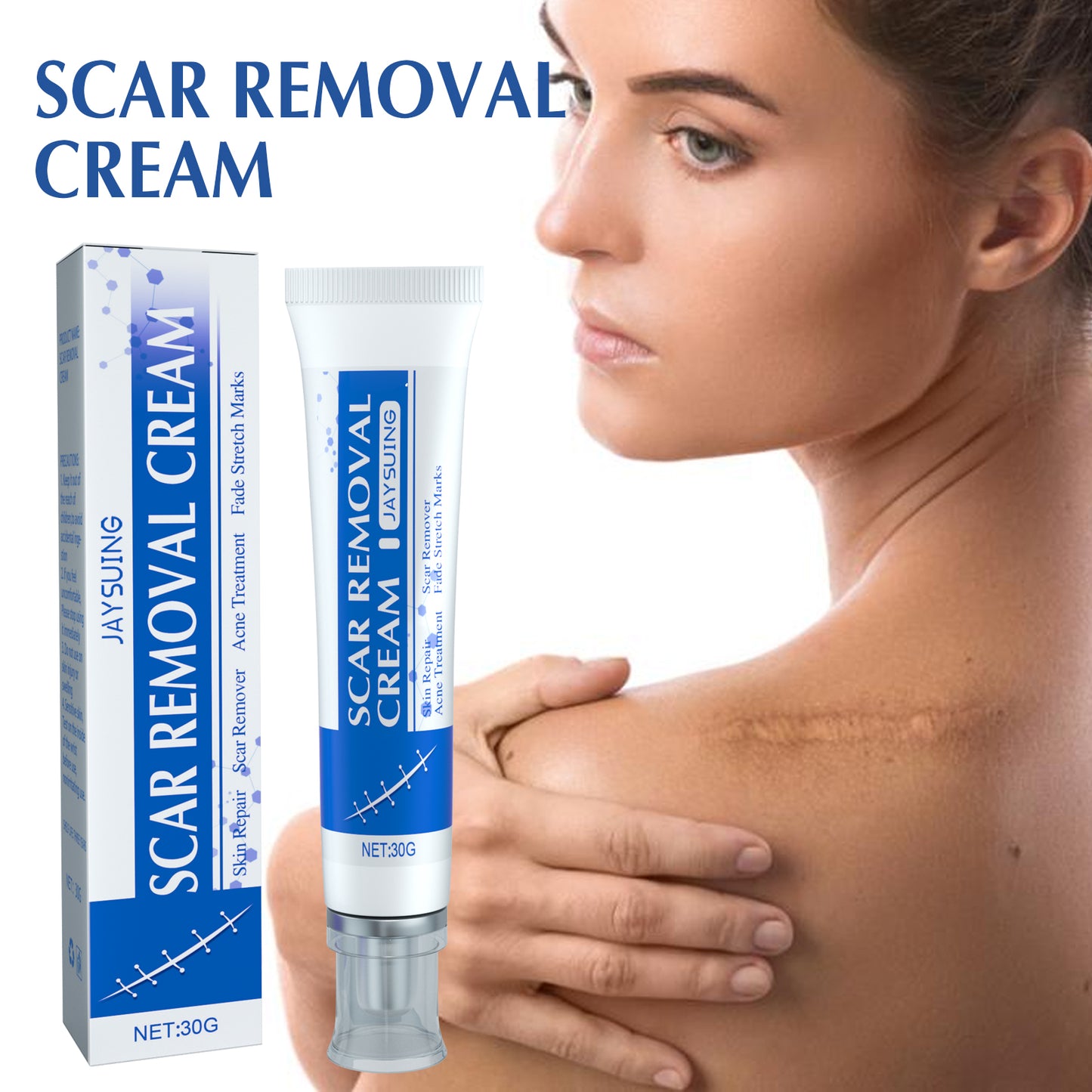 Jaysuing Scar Cream Scar Smoothing and Firming Skin Repair Cream