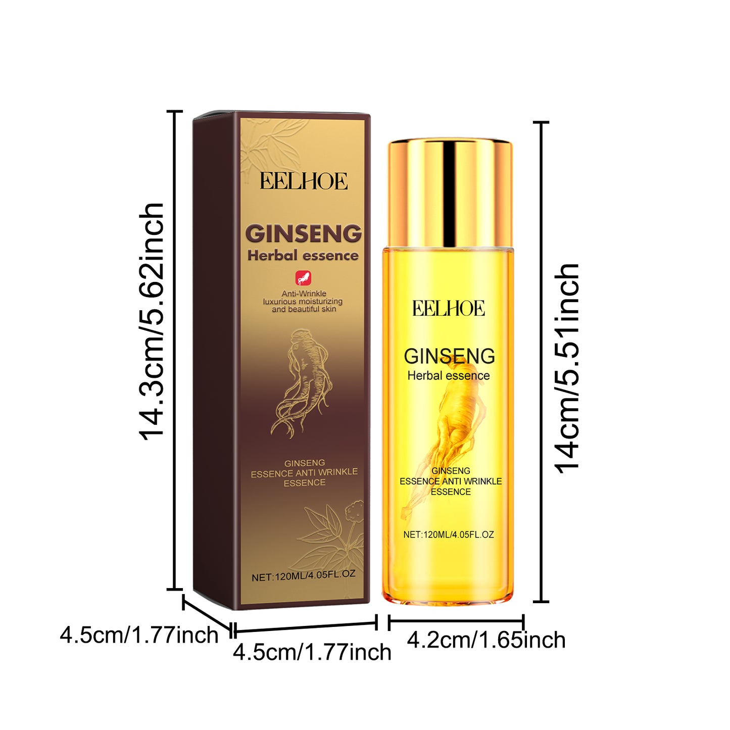 EELHOE Ginseng Anti-Wrinkle Rejuvenating Essence Reduce wrinkles, firm facial skin, make it smooth, supple, and elastic