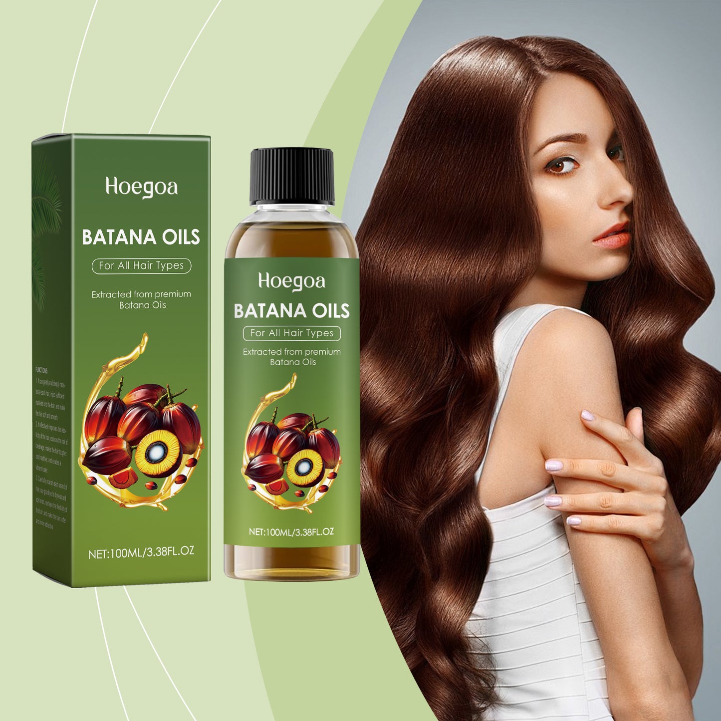 Hoegoa Batana Hair Care Essential Oil Nourishing, Moisturizing, Dry Repair, Hydrating Hair Care, Smooth Essential Oil